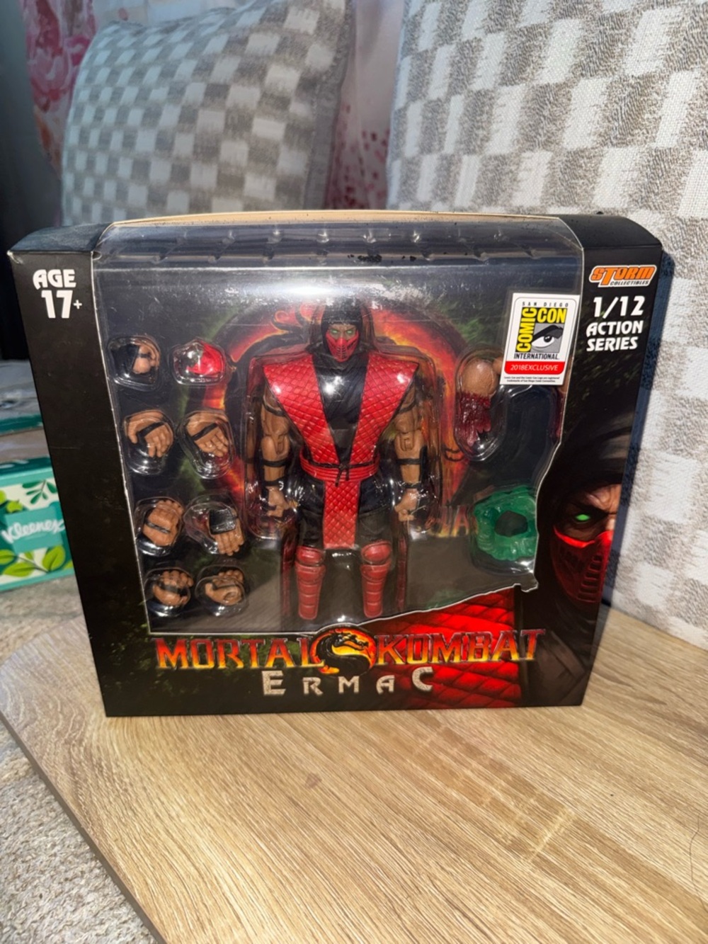 Mortal Kombat Ermac 1/12 Action Figure - Red & Black